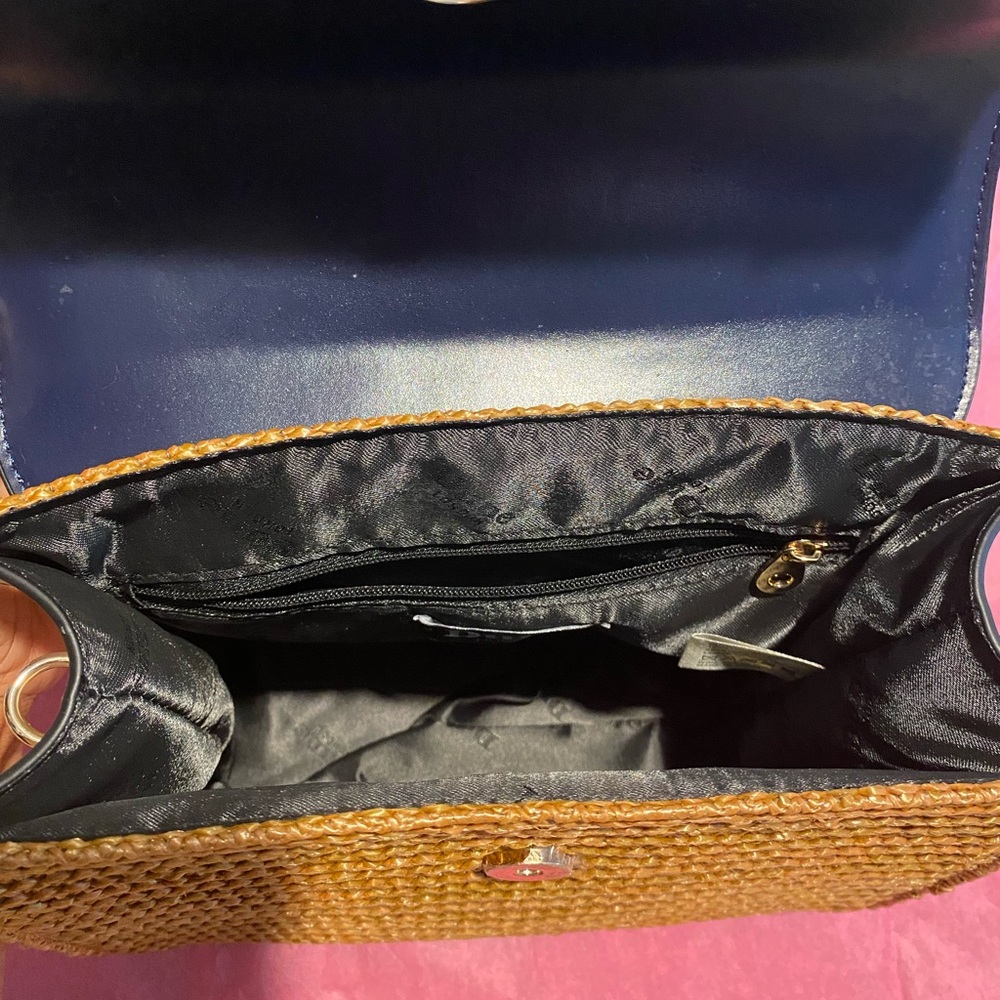Dune London Navy and Tan Satchel - Picture 5 of 5
